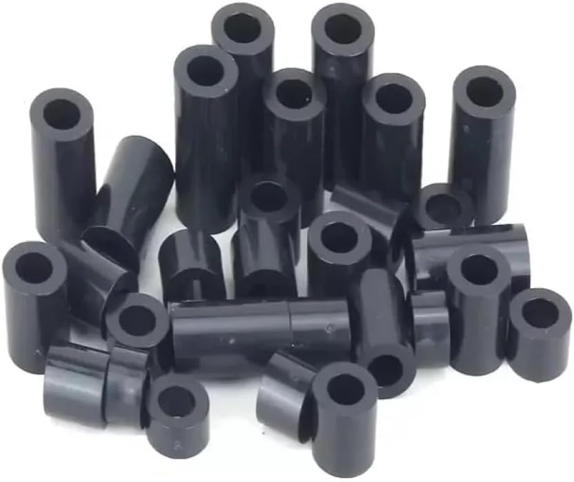 Black Nylon Spacers Standoff Plastic Washers M3,M4,M5,M6,M8,M10 lentgh 3mm to 30mm (Pack of 10) (M10, 15mm)