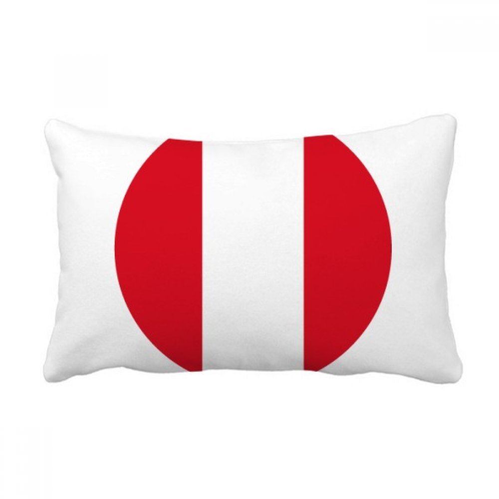Coussin Pérou drapeau national jeté de lit taie décorative 40x60cm pour décoration maison