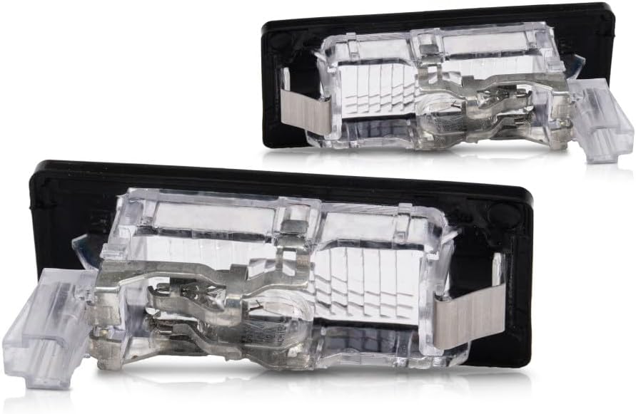 KarParts360 For Volkswagen Tiguan 2014 15 16 17 2018 License Plate Lights Driver and Passenger Side | Pair | CAPA | Bulb Type | With Bulb(s) | Replacement For VW2870113, VW2870113C | 5N0943021B