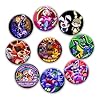Pounchi Horror Game Button Pins (9 Pcs 1.5 Inch) Cartoon Video Game Lapel Pin Badge Office Supplies Gift for Bag Backpacks Teens
