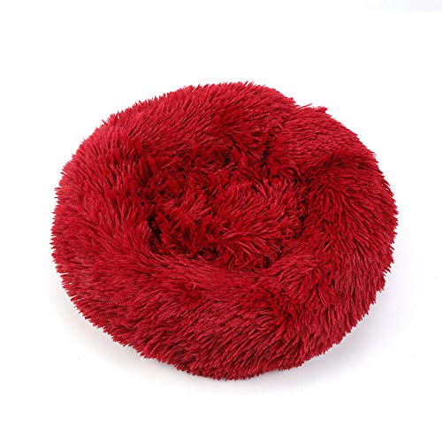Lit pour chat et petit chien donut de 50cm coussin moelleux gris