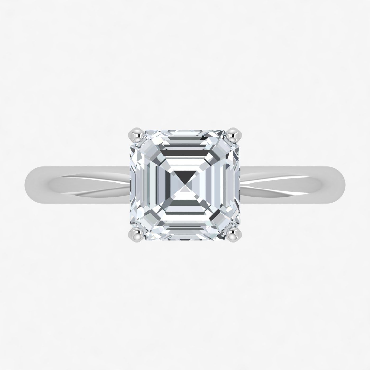 IGI Certified 1.00-5.00 Carat Solitaire Lab Grow Diamond Engagement Ring for Women 14k White & Yellow Gold 4 Prong (E-F Color VS1-VS2 Eye Clean Clarity)