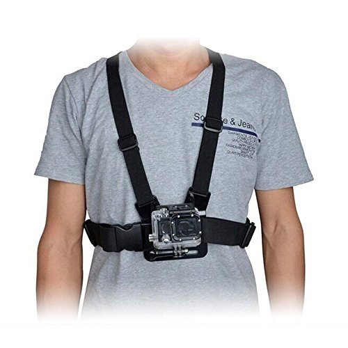DigiCharge Halterung Brusthalterung Chest Mount Chesty Kompatibel mit Action Kameras GoPro Lit Hero 13 Hero13 Hero12 Max 2 / DJI Osmo Action 5 4 / Insta360 One Max2 11 10 Akaso Verstellbarer Brustgurt