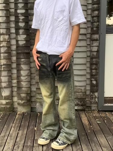 Men's American Denim Casual Wide-Leg Long Pants4