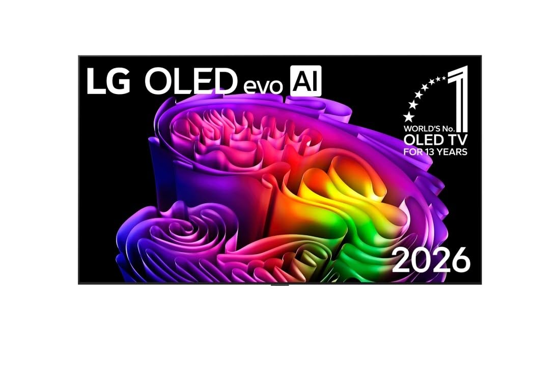 LG تلفزيون ذكي 77 بوصة بدقة 4K UHD OLED ايفو بتقنية الذكاء الاصطناعي، OLED77G66LW، اسود | موديل 2026