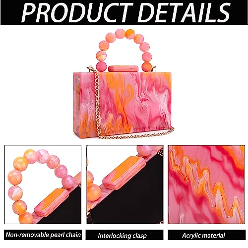 Image of Women Acrylic Clutch Purse Leopard Print Evening Bag Chain Formal Handbag Party Bridal Wedding Clutch Purse for Women