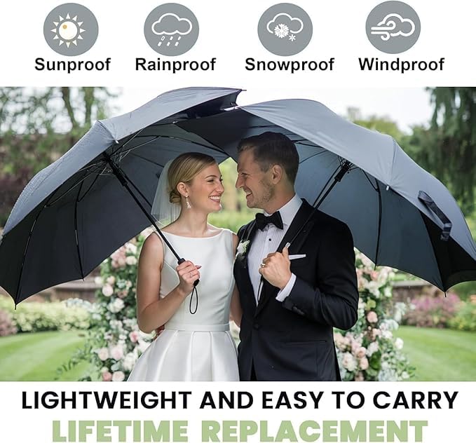 Image of SKYTONE Umbrella, Strong Compact & Easy Auto Open /Close For Sun-Wind and Rain UV Large Size Windproof Foldable For Men Women Kids Boys Girls