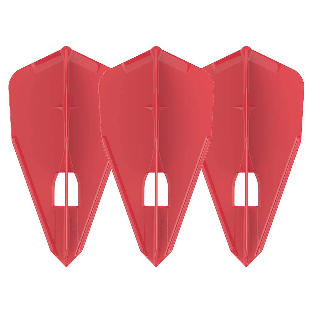 L-Style Dart Flights: L8 PRO Bullet - Two Pack - for Soft Tip and Steel Tip Darts - Red
