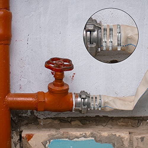 Neburora 3 Inch Hose Clamp Adjustable 304 Stainless Steel Duct Clamp 4 Pack Worm Gear Clamps 2.4"-3.2" Diameter Fuel Line Hose Pipe Clamp For Dryer Vent Air Duct Automotive Plumb #TOP6