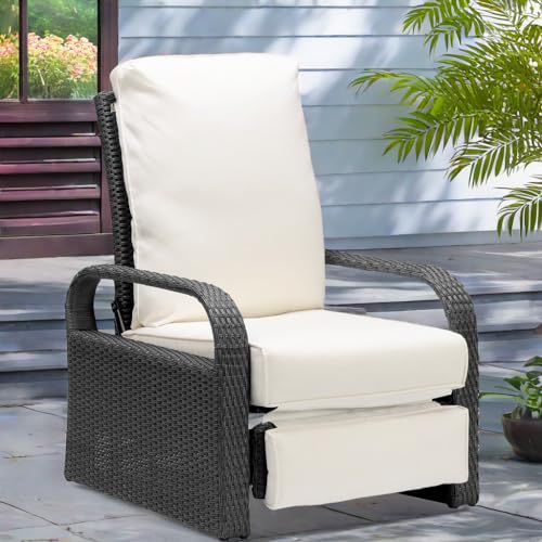 ATR-ART-TO-REAL-Outdoor-Recliner-Outdoor-Wicker-Recliner-Chair-with-512-Thickness-Cushions-Automatic-Adjustable-Rattan-Patio-Chaise-Lounge-Chairs-Aluminum-Frame-UV-Protected-and-Rustless ATR ART TO REAL Outdoor Recliner Outdoor Wicker Recliner Chair with 512 Thickness Cushions Automatic Adjustable Rattan Patio Chaise Lounge Chairs Aluminum Frame UV Protected and Rustless