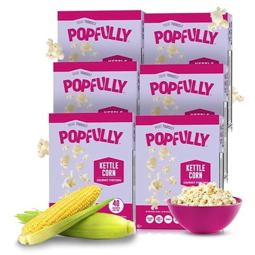 POPFULLY Kettle Microwave Popcorn - Sweet & Salty Perfection, Bulk