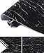 WDragon - Adesivo in vinile per cucina, effetto marmo, 40 x 200 cm, colore: Nero