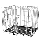Mit 2 Türen vidaXL Hundekäfig Faltbar M Drahtkäfig Hundebox Transportbox Transportkäfig