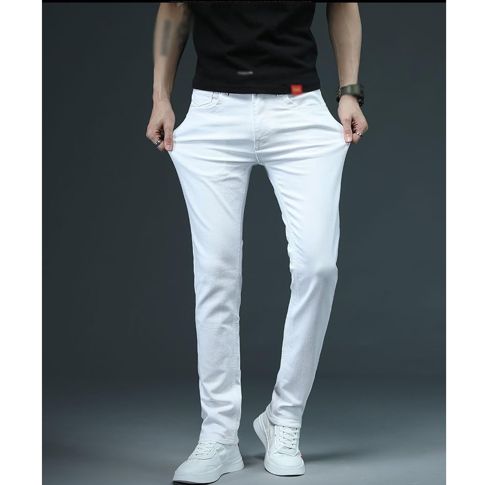 Spring and Autumn Jeans Slim Fit and Handsome Versatile Jeans Pants3
