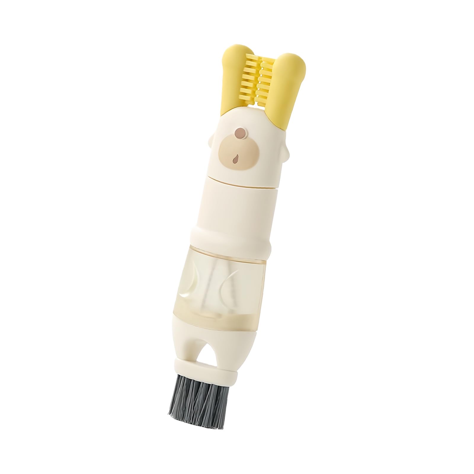 Nucelit Space Saving Scrubber for Cups Bottles Hard to Reach Areas with Soft Bristles Handle Ergonomic Handle Scrubber