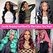 Lemoda Body Wave Lace Front Wigs Human Hair 180% Density 13x4 HD Transparent Lace Frontal Wig Pre Plucked with Baby Hair 14A Brazilian Virgin Human Hair Wigs for Women 24 Inch