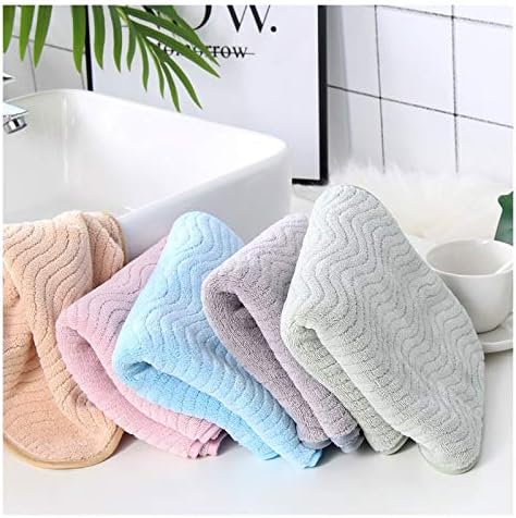 5PCS Quick Dry Microfiber Ripple Coraline face Towel Absorbent hydrofiele doeken Sport Towel (Color : Pink Size : 5pc) (Green 5pc)