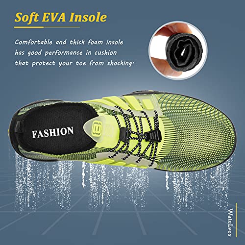 Image of WateLves Water Shoes Mens Womens Beach Swim Shoes Quick-Dry Aqua Socks Pool Shoes for Surf Yoga Water Aerobics