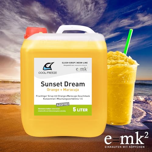 Slush-Sirup Eis 4×5 Liter Summer Edition Mix-Set – Strawberry Kiss | Sunset Dream | Lemon Chill | Surfers Wave | Konzentrat | azofrei | Angebot-Set im Profi-Kanister – Bild 3