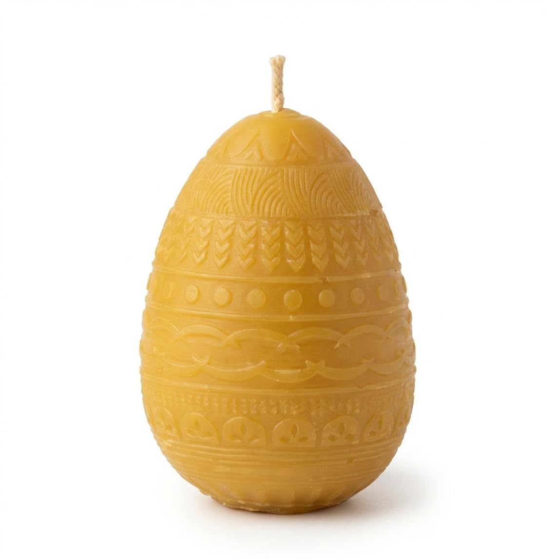 Juego de 10 velas de cera de abejas huevo decoración de Navidad natural eco