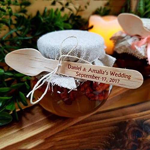 Cucchiaio di legno personalizzato, regali di nozze personalizzati il mix perfetto, regalo personalizzato per addio al nubilato, forniture per eventi per feste di fidanzamento di nozze con nome regal