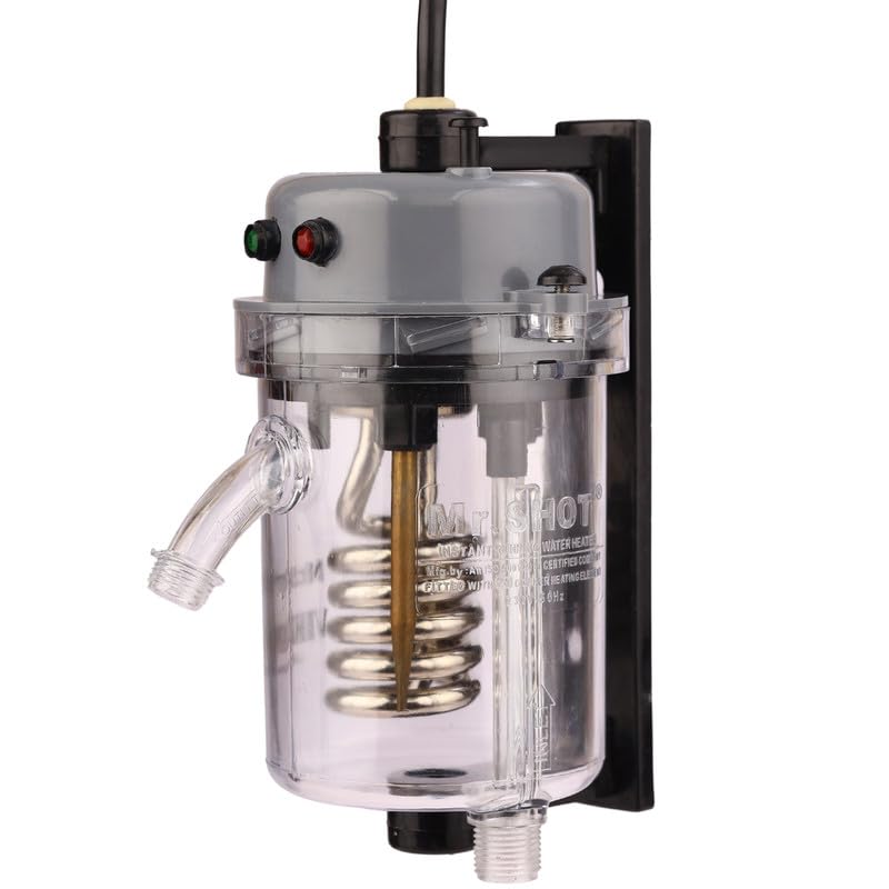 Mr.SHOT® 2.O VIKRAM - Walker | Non-Flammable Transparent Polycarbonate | India's 1st 2-in-1 Instant Water Heater for Drinking & Bathing | Dual Thermostat | DARK GREY-image-31