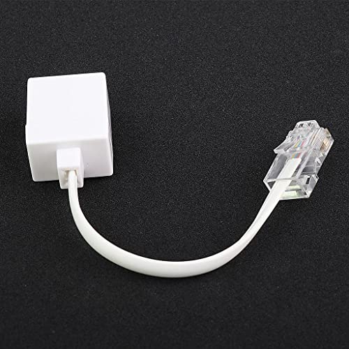 Image of 1 Piece Telephone Phone Extension Cord Landline Flash Cable Line Jack RJ45 to RJ11, 245mm