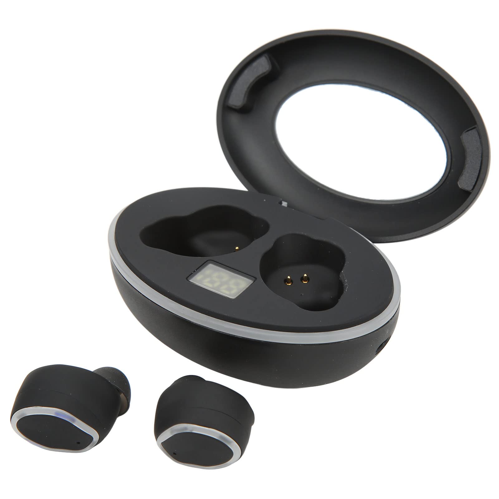 Chrees Cuffie Bluetooth Sportive, Auricolari BT Wireless con Bassi Potenziati, Riduzione del Rumore e Ganci Auricolari Anti-smarrimento, Ideali per Sport, Palestra, Corsa e allena
