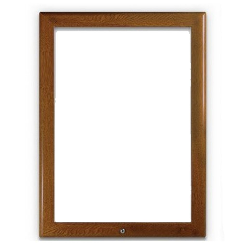 Signware Oak 32mm Lockable Snap Frame Poster Display 8 Sizes (A3)
