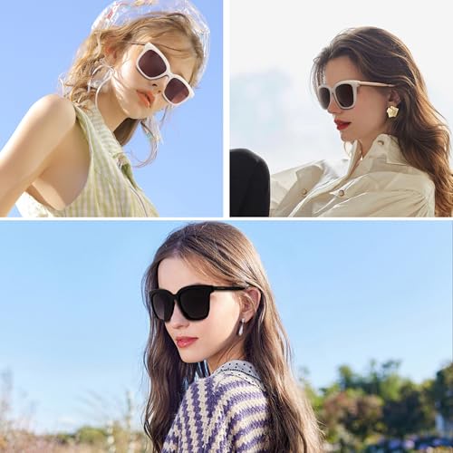 Designer Oversized Square Sunglasses for Women UV400 Polarized w/giftable pouch3