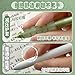4pc-0.5mm Pressure Reducing Sheath Press Neutral Pen Simplified Black Neutral Pen Set-Green Pen Holder (Black)