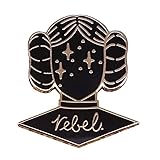 Science Fiction Scifi Princess Feminist Rebel Women Star Stars Galaxy 1.25" Enamel Pin Badge