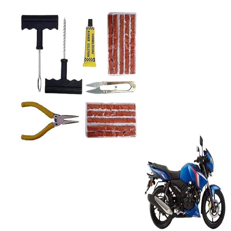 GadiParts Bike Universal Tubeless Tyre Puncture Kit (6-in-1) Compatible with KTM RC 200-image-35