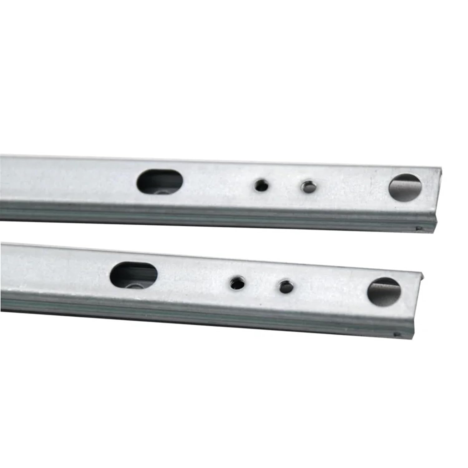 1Pair 8"-16" Drawer Slide 17mm Wide Two-Section Ultra-Narrow Mmini Ball Slide Steel Cabinet Two Way Chute Rail Free Shipping(8inch-182mm)