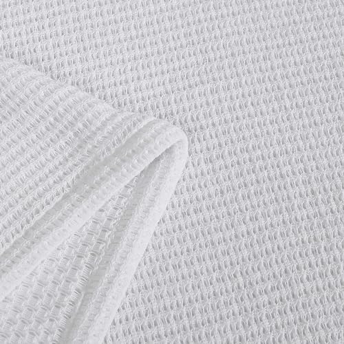 Couverture lit Calvin Klein coton blanc anti-transpiration gaufre - 4