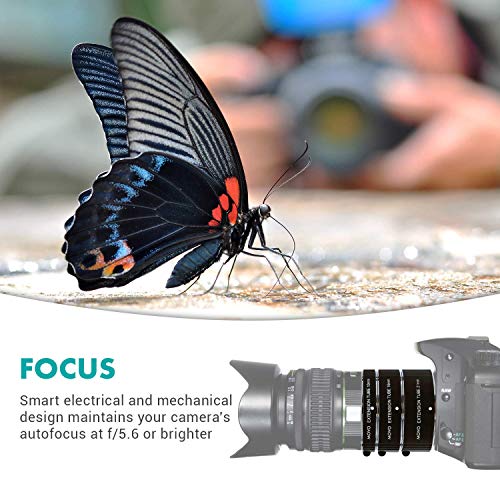 Movo Photo Af Macro Extension Tube Set For Fujifilm X-Mount Mirrorless Cameras With 10Mm, 16Mm And 21Mm Tubes #TOP5