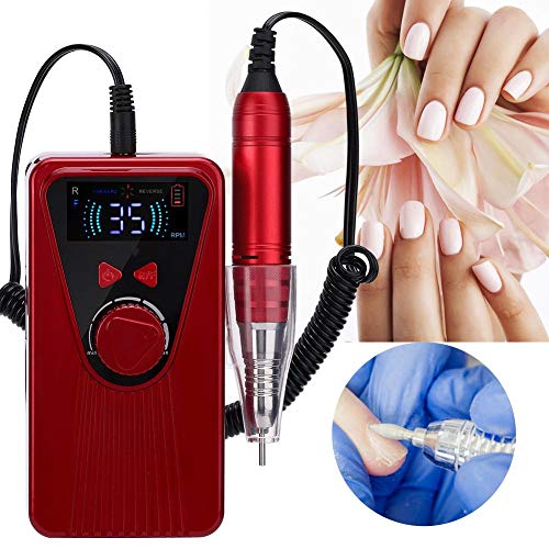 Elektrische nagelboor, 35000 RPM Nail Art-accessoire Draagbare USB elektrische nagelboor Manicure-slijpmachine voor… - Afbeelding 8