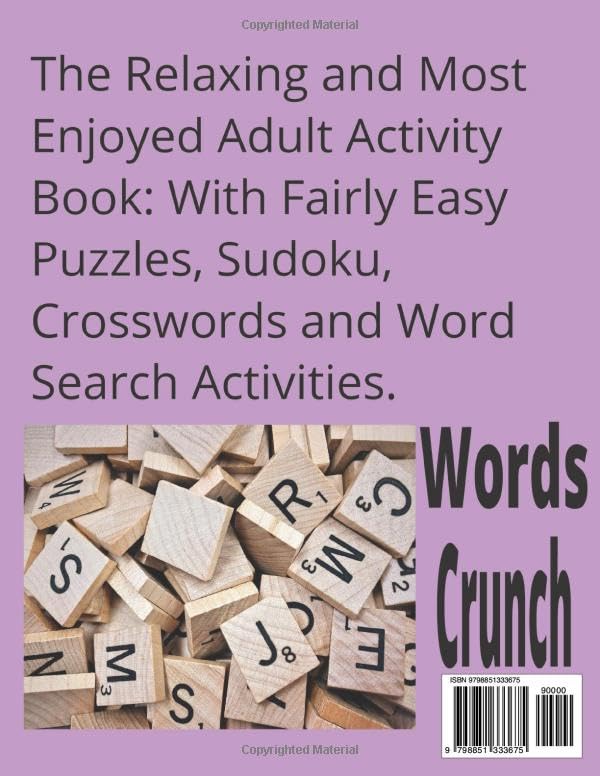 Miniatura 2 de Adult Activity Book Games Puzzles, Sudoku, Word searches, Crosswords, Mazes, Drawing Spaces and More