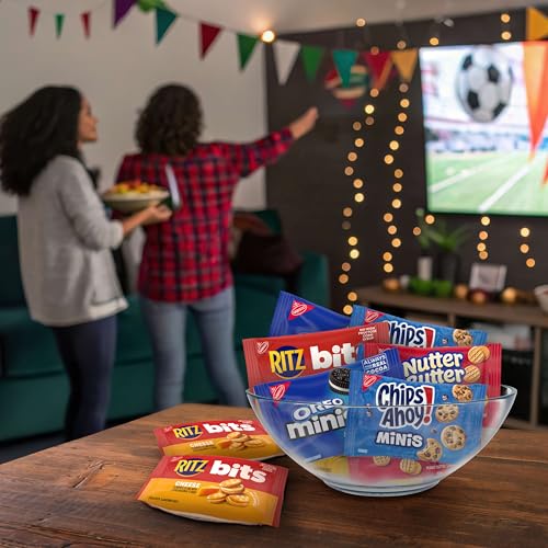 Image of Nabisco Snacks Variety Pack, OREO Minis, Nutter Butter Bites, CHIPS AHOY! Minis Cookies, and RITZ Bits Cheese Sandwich Crackers, 20 Snack Packs