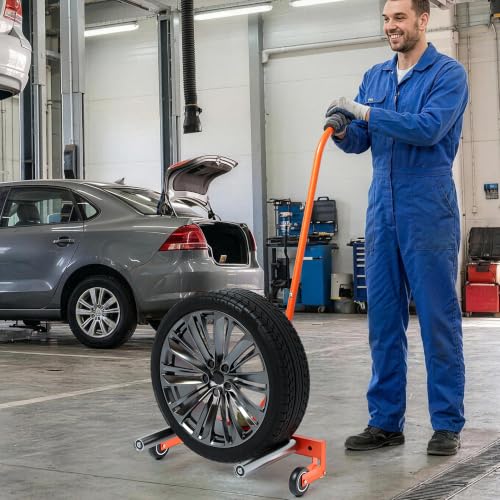 Adjustable Rolling Tire Wheel Dolly 350 LBS