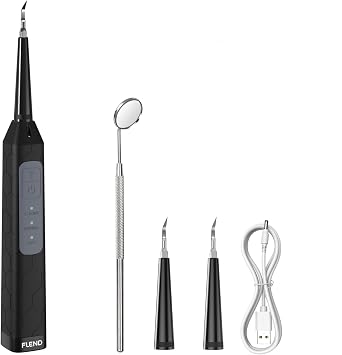 Plaque Remover for Teeth, Dental Care Device 3 Adjustable Modes Teeth Cleaning Kit with 2 Replaceable Clean Heads for Tartar & Calculus Remover