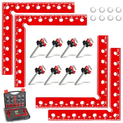 Corner Clamps for Woodworking,4pcs corner clamps With Box, 5.5' Aluminum Alloy 90 degree right angle...