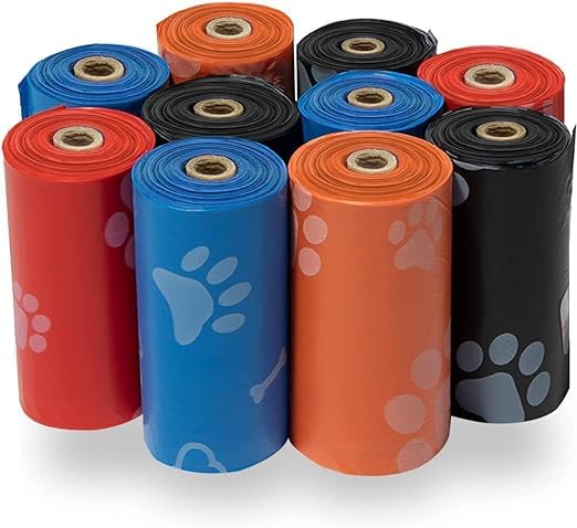 Woofy Pet Poop Bag Extra Thick and Strong Leak Proof Paw/Bone Printed Plastic Waste Pick Up Biodegradable 5 Roll in 1 Pack Waste Poop Bags - Multicolor (75-Poop Bags) (B0CLVVCNVP) Amazon Price History, Amazon Price Tracker