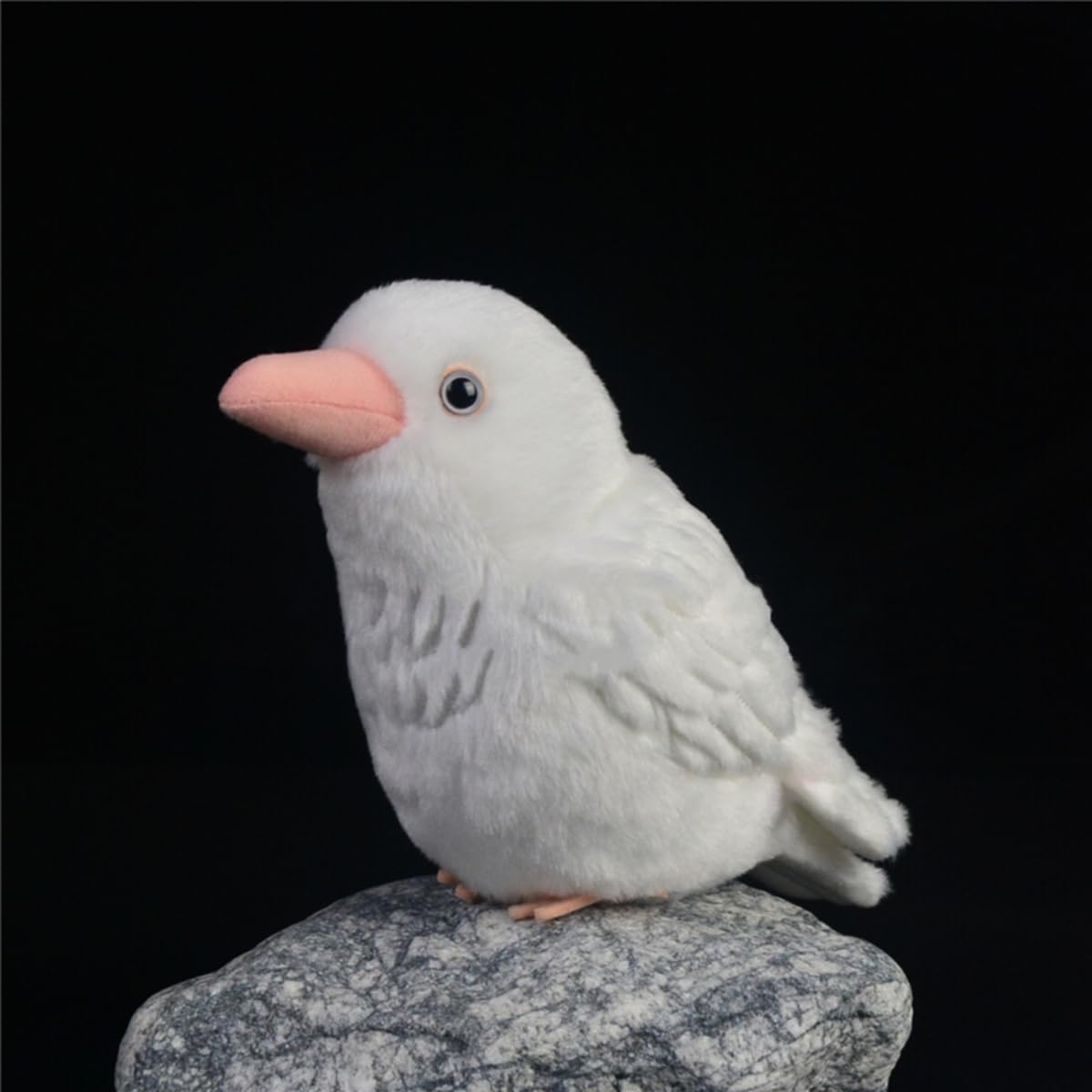 Amazon.co.jp: リアルな白いカラスのぬいぐるみ - 5.5インチのかわいい