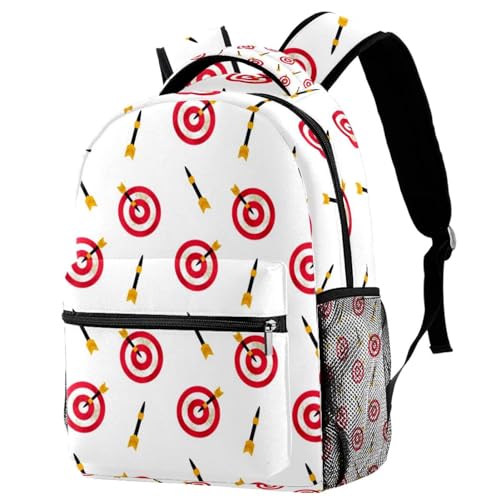 Sac à dos pour ordinateur portable fléchettes 29.4x20x40cm à bretelles confort