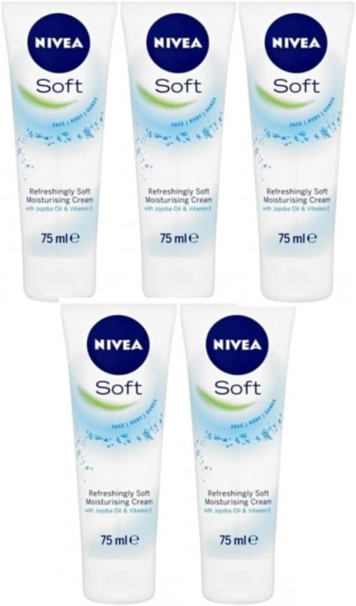Nıvea Soft Nemlendirici Bakim Kremi 75 Ml X 5 Adet