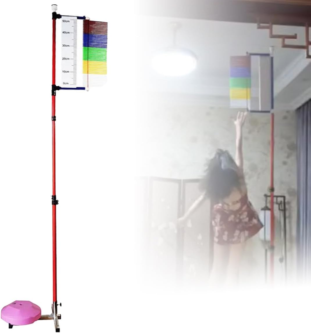 Free-Standing Jump Measurement Tester，Vertical Jump TesterVertical Jump Tester Adjustable Vertical Jump Tester Vertical Challenger Jump Tester Gauge High Jump Training Equipment for Basketba