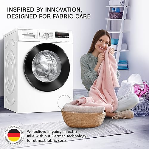 Image of Bosch 8 kg 5 Star Fully-Automatic Front Loading Washing Machine (WAJ24261IN, White, AI active water plus, In-Built Heater)