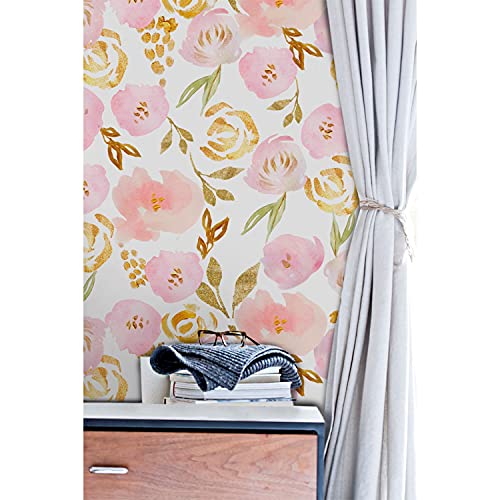 Papier peint intissé fleurs de roses grand format 208x146
