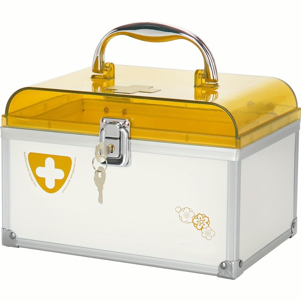 Boîte de rangement secours NYSDM en aluminium pour pharmacie familiale